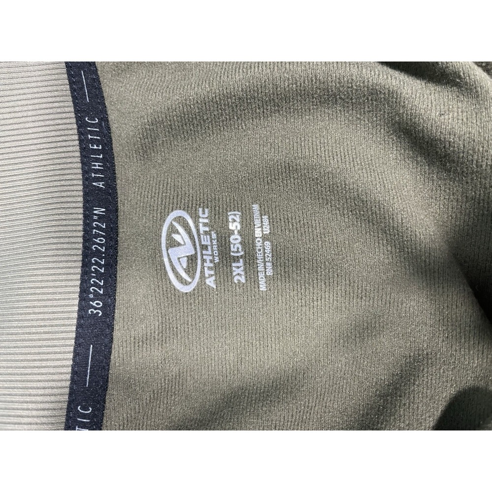 Athletic Brand Men's Light Jacket, Hikers, Natural Green Accent Stripes Men's XL - Picture 2 of 8